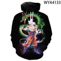 Nauji megztiniai Dragon Pullover Anime 3D Spausdinti Vyrai Moterys Vaikai DBZ Megztiniai Gatvės apranga berniukui Mergaitei Vaikams Šaunūs laisvalaikio palaidinės 5XL