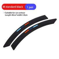 Anti-Collision Fender Flare Wheel Antakiai Lūpų Apsauga Guminis Automobilio Lipdukas Kraštų Apsauga Guminė Buferio Apsauga juoda