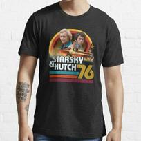 Starsky and Hutch Esminiai Klasikiniai Medvilniniai Marškinėliai S gray
