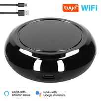 „Tuya WiFi IR“ universalus nuotolinio valdymo pultas su temperatūros ir drėgmės jutikliu „viskas viename“ belaidžiu ryšiu Without Sensor juoda