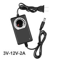 3V 12V 2A reguliuojamos įtampos maitinimo adapterio greičio pritemdymas pritemdymo temperatūros ventiliatoriaus išmetimo ventiliatoriaus greičio reguliatorius US plug