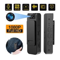 L8 Mini kamera Vaizdo garso įrašymo įrenginys HD 1080P konferencijos lauko sporto kilpos įrašymo vaizdo kamera Lavalier fotoaparato magnetinis užpakalinis segtukas Without WiFi juoda