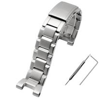 Nerūdijančio plieno laikrodžio apyrankė, skirta Casio G-Shock laikrodžio apyrankei GST-210 GST-W300 GST-400G GST-B100 S100D/S110D/W110 metalo dirželio apyrankė 26mm