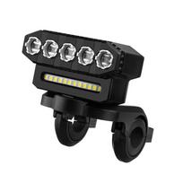 Nauji USB įkrovimo MTB dviračio šviesos signaliniai žibintai, atsparūs vandeniui dviračių žibintai, dviračių sporto įrangos priedai 5LED juoda