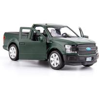 1/36 mastelio Ford F150 pikapas liejimo automobilio modelis, cinko lydinio žaislinis automobilis vaikams, atitraukiami transporto priemonės žaislinis automobilis mažiems vaikams, vaikams, berniukams, mergaitėms 1/36-Size:12.5*5*4cm tamsiai žalia spalva