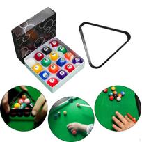 16 dalių mini biliardo kamuoliukų komplektas su stovu vaikams žaislų dovanų mažu biliardo stalu 2.5cm Ball