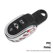 Metalinis automobilio rakto korpusas Mini Cooper F55 F56 F57 F54 F60 Automobilio priedas Lydinio rakto dangtelis Raktų dėklas Raktų pakabukas Medžiaga Automobilio rakto dangtelis balta