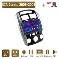 Android Carplay Automobilinis Radijas KIA Cerato 2006-2008 Multimedijos Grotuvas Pagrindinis Blokas Stereo GPS Navigacija BT WIFI 2+32GB 1+16GB