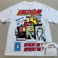 Raperio Eminemo spaudinys Unisex marškinėliai Unisex Unisex prekės ženklas trumpomis rankovėmis marškinėliai Drabužių dizainerio marškinėliai Hip Hop medvilniniai marškinėliai Y2k gatvės apranga viršus L