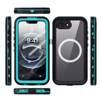 2025 Naujas Shellbox IP68 Vandeniui atsparus dėklas iPhone 16E, Karinio lygio apsauga, Didelio patvarumo Defender dangtelis, Belaidis įkroviklis, Nardymo dėklas For iPhone 16E mėlyna