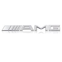 Automobilio 3D Metalinis Super Individualus Ribotas Kėbulo AMG Emblemos Ženklelis Lipdukai Automobilio Galinio Dangčio Lipdukas Mercedes-Benz W166 W212 W204 C E ML GL GLK sidabras