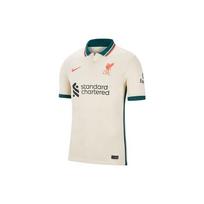Nike Liverpool Išvykos Gerbėjo Versija Futbolo Marškinėliai Trumpomis Rankovėmis Vyriški Viršutiniai Drabužiai Dramblio Kaulo-Balti DB2558-111 S