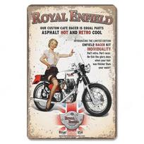 Pinup Motociklas Metaliniai ženklai Plokštės Sienų apdaila Vintažinio meno plakatai Geležies tapyba vyrui Urvas Namai Kavinė Sodas Klubas Baras 20x30cm