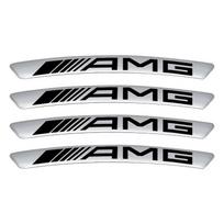 4 vnt. Automobilio rato stebulės ženkliukai Padangų ratlankio lipdukai Aksesuarai Mercedes-Benz AMG C500 C200 C300 A B C E GLA CLA GLK GL ML GLE W204 W205 W203 W211 W212 balta