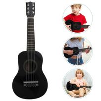 Vaikiškas gitaros žaislas praktikai Akustinė vaikiška muzika Mediniai vaikams pradedantiesiems Dovanų mini žaislai
