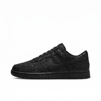 Nike Dunk Abrasion Resistant Slip Resistant Low top Skateboard Shoes Unisex Black Diamond IO7606-010(Team133-dunk) 40.5