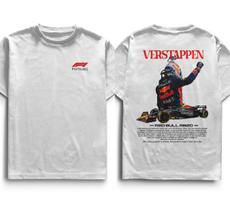 Red Bull Verstappen F1 spausdinta marškinėliai vyrams moterims medvilniniai oversized gatvės stiliaus Harajuku trumpomis rankovėmis aukštos kokybės moteriški vyriški drabužiai 4XL