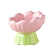 2024 Trendy High-Leg Ceramic Tulip Pet Bowl - For Cats & Dogs