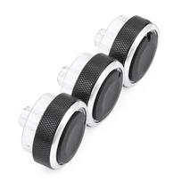 3vnt/komplektas Oro kondicionavimo šildymo valdymo jungiklio rankenėlė, skirta FORD FOCUS 2 MK2 Focus 3 MK3 Mondeo AC juoda