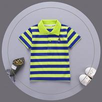 Berniukiški marškinėliai polo trumpomis rankovėmis, Vasariniai vaikams su apykakle T-shirtai, Grynos medvilnės laisvalaikio vaikų viršutiniai drabužiai 90cm