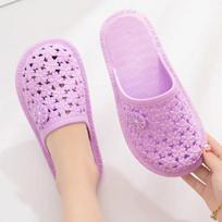 Sandalai ir šlepetės moteriški vasariniai Baotou batai su plokščiu dugnu namuose ir lauke „Lazy Student Batai“ 36 violetinė