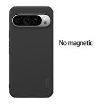 „Google Pixel 9 Pro“ telefono dėklas Nillkin Super Frosted Shield Pro Magnetinis kietasis kompiuteris + TPU apvalkalas, atsparus smūgiams galinis dangtelis No Magnetic-Pixel 9/9 Pro juoda