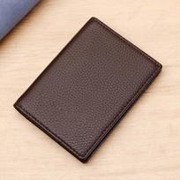 Bifold vizitinių kortelių laikiklio piniginės ID Windows dokumentų kortelių piniginė vyrams Rfid blokuojanti kreditinė kortelė kava