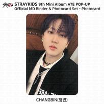 „Paklydusių vaikų“ 9-asis mini albumas „ATE POP-UP MD Binder“ nuotraukų kortelė KPOP Changbin brown