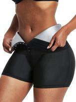 Sweat Shorts Kelnės moterims Formą formuojančios kelnės Moteriškos aukšto juosmens Treniruoklio šortai Pilvutę kontroliuojantys lieknėjantys šortai L pilka spalva