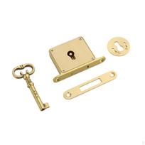 Žalvarinė spyna spintelėms, kvadratiniai stalčių laikymo sprendimai Lock 6cmx3.5cmx1cm auksas