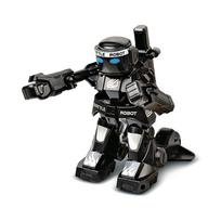 RC robotas mūšio bokso robotas žaislas nuotolinio valdymo robotas 2.4G humanoidinis kovos robotas su dviem valdymo svirtimis žaislai vaikams juoda