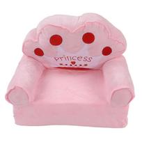Sulankstoma vaikiška sofa 2 viename, atlenkiama, miela sofa-lova svetainei, miegamajam, su karūnos raštu, rožinė 3 two layers