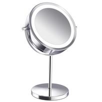 Padidinantis makiažo veidrodis su LED apšvietimu, dvipusis, 5x didinimas, 360 laipsnių kampu pasukamas, tualetinis Regular model