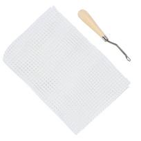 Naminis DIY Rankų Darbo Nėrimas Kilimas Kilimėlis Mezgimas Tinklelis Audinys Aksesuarų Įrankiai(Tinklinis audinys 5cm