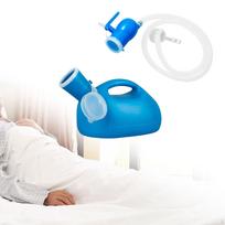 Vyriškas šlapimo buteliukas Vyrų naktipuodis 2000ml Sandarus Nešiojamas Šlapinimosi indas Sėdėjimui Blue 1.6m Hose