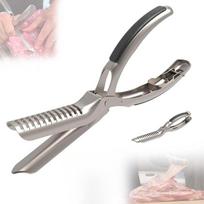 Rib Prep Pro Šonkaulių membranos šalinimo įrankio vadovas Apipjaustymas Lupimas Šonkauliai Šonkaulių membranos šalinimo priemonė Grilio įrankiai BBQ Šonkaulių paruošimo įrankis 1PCS