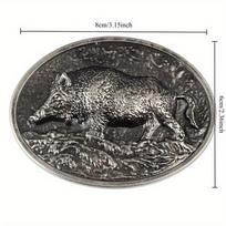 Mada Metalo Drožyba Šerno Diržo Sagtis Super Šaunus Vyriškas Logotipas Kiaulė Džinsų Aksesuarai Tinka 3.8CM-4CM Diržui Geriausio Vyro Dovana B