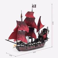 Karibų piratai Karalienės Anos kerštas Karinis laivas Juodasis perlas 4195 4184 Laivo statybinių blokelių modelis Žaislai Kaladėlės Vaikų dovanos no original box