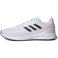Adidas Run Falcon 2.0 Balti Juodi Vyriški Sportbačiai Debesėlio Baltumo Pagrindinės Juodos Spalvos Saulės Raudonumo G58098 44⅔