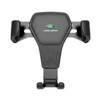 Automobilinis telefono laikiklis į oro ventiliacijos angą G-jutiklis Išmaniojo telefono GPS stovas Land Rover Range Rover Velar Velar Freelander 3 SVR L320 L330 Defender Discovery Sport juoda