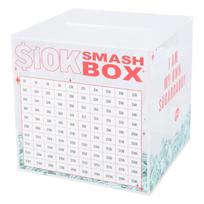 Šiuolaikinės skaidraus akrilo taupyklės 10k „Smash Box“ Planavimo pinigų indelis namų dekoracijoms ir asmeninių finansų valdymui raudona