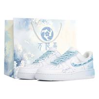 Nike Air Force 1 Wan Hua Nong, Bai Jing Zhi Shi, Shopping Bag Abrasion Resistant Low top Skateboard Shoes Unisex CW2288-111(Team113-S-BOX) 36