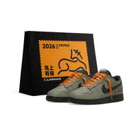 Nike Dunk Lengvi Neslystantys Žemi Kateboardo Batai Unisex Juodi Žali Oranžiniai IO7606-010(Team577-dunkSBOX) 40.5