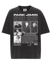 PARK JIMIN Bts Marškinėliai Moteriški Vyriški Dovana Gerbėjams Medvilniniai Oversize Y2k Trumpomis Rankovėmis Korėjietiški Kpop Streetwear Harajuku Moteriški Drabužiai L gray