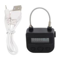 USB Time Lock Rechargeable Steel Wire Switch Time 5V Charging Voltage 7.3*4.7*2cm Lock Padlock Multifunctional juoda