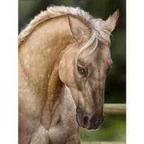 Horse Icon 5D DIY Diamond Painting Horse Pattern 3D Diamond Cross Stitch Animal Crystal Mosaic 20X30CM