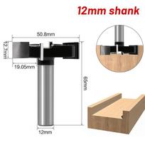 CNC-Spoilboard paviršių frezavimo antgalį karbido obliavimo medžio pjovimo obliavimo įrankis 12mm