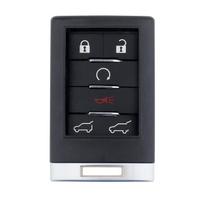 4 mygtukų nuotolinis automobilio raktų dėklas su mažu raktu, tinka Cadillac / Chevrolet Corvette raktų dėklui 6 Buttons