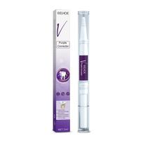 EELHOE 3 ml dantų balinimo pasta V34 Color Tooth Correction Whitener Dantų violetinė Neinvazinė balinanti dantų pasta dantų kremas 3ml*1pcs