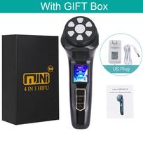 NAUJIENA 4 in 1 Mini HiFu Ultragarsinis RF EMS MFIP Pulse Facial Lifting Skin Tightening Anti Wrinkle Massager SPA Beauty Device US Plug